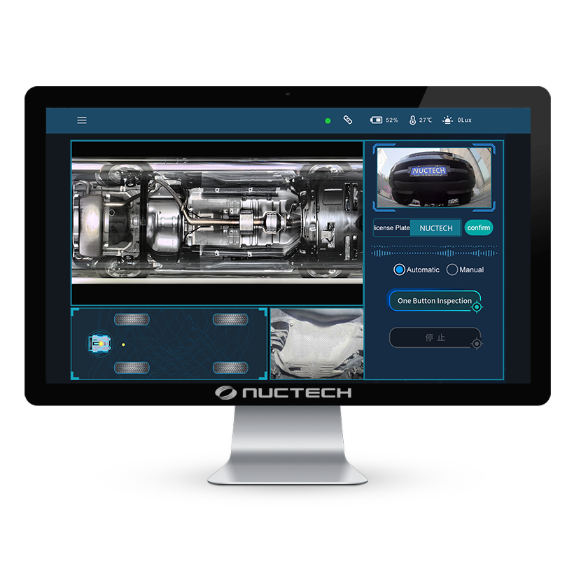 Escaner Nuctech VR1000 Vehicle Chassis Inspeccion Robot Escaner Nuctech VR1000 Vehicle Chassis Inspeccion Robot